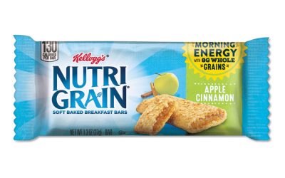 Nutri-Grain Soft Baked Breakfast Bars, Apple-Cinnamon, Indv Wrapped 1.3 Oz Bar, 16/box