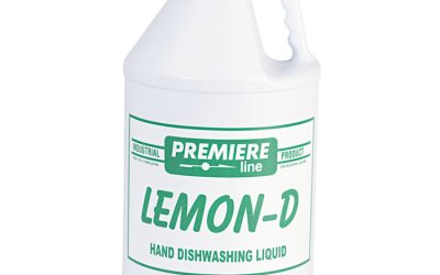 Lemon-D Dishwashing Liquid, Lemon, 1 Gal, Bottle, 4/carton
