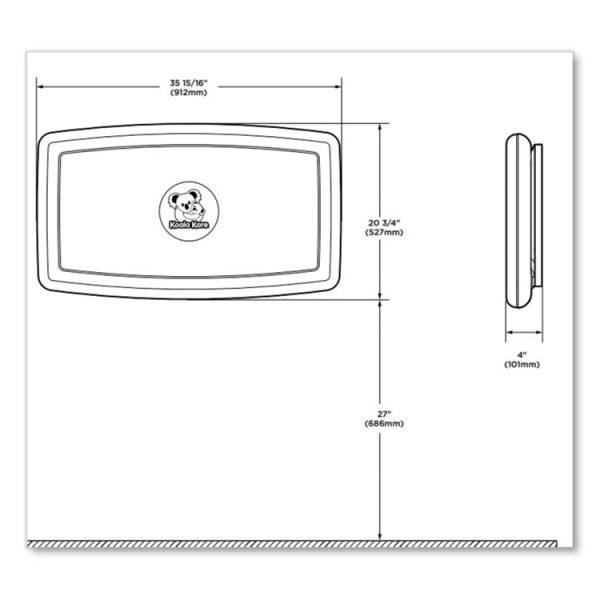 Baby Changing Station, 36.5 x 54.25, Beige - Image 4