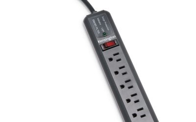 Guardian Surge Protector, 6 AC Outlets, 15 ft Cord, 540 J, Gray