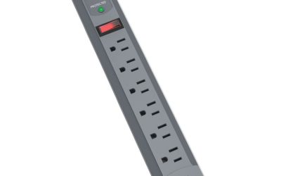 Guardian Premium Surge Protector, 7 AC Outlets, 6 ft Cord, 540 J, Gray