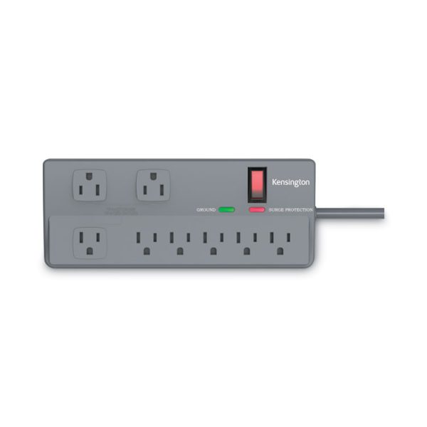 Guardian Premium Surge Protector, 8 AC Outlets, 6 ft Cord, 1,080 J, Gray - Image 4