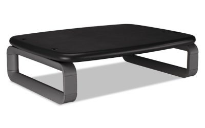 Smartfit Monitor Stand Plus, 16.2″ X 2.2″ X 3″ To 6″, Black, Supports 80 Lbs