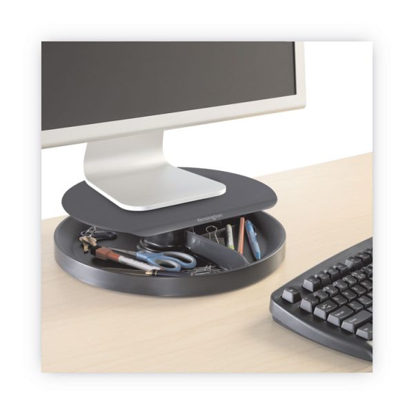 Spin2 Monitor Stand With Smartfit, 12.6" X 12.6" X 2.25" To 3.5", Black, Supports 40 Lbs - Image 3