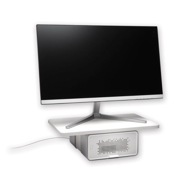 Freshview Wellness Monitor Stand With Air Purifier, For 27" Monitors, 22.5" X 11.5" X 5.4", White, Supports 200 Lbs - Image 5