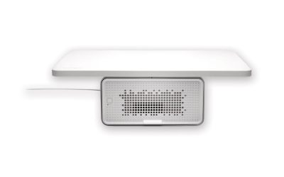 Freshview Wellness Monitor Stand With Air Purifier, For 27″ Monitors, 22.5″ X 11.5″ X 5.4″, White, Supports 200 Lbs