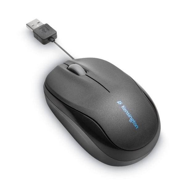 Pro Fit Optical Mouse With Retractable Cord, Usb 2.0, Left/right Hand Use, Black - Image 3