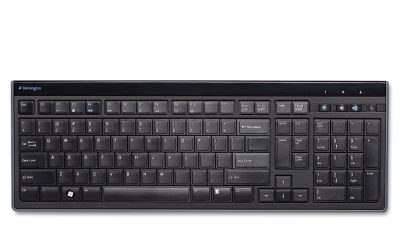 Slim Type Standard Keyboard, 104 Keys, Black