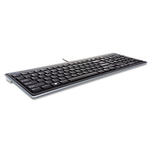 Slim Type Standard Keyboard, 104 Keys, Black - Image 2