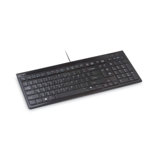 Slim Type Standard Keyboard, 104 Keys, Black - Image 3