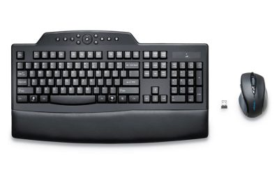 Pro Fit Comfort Wireless Desktop Set, 2.4 Ghz Frequency/30 Ft Wireless Range, Black