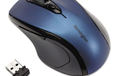 Pro Fit Mid-Size Wireless Mouse, 2.4 Ghz Frequency/30 Ft Wireless Range, Right Hand Use, Sapphire Blue