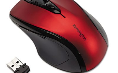 Pro Fit Mid-Size Wireless Mouse, 2.4 Ghz Frequency/30 Ft Wireless Range, Right Hand Use, Ruby Red