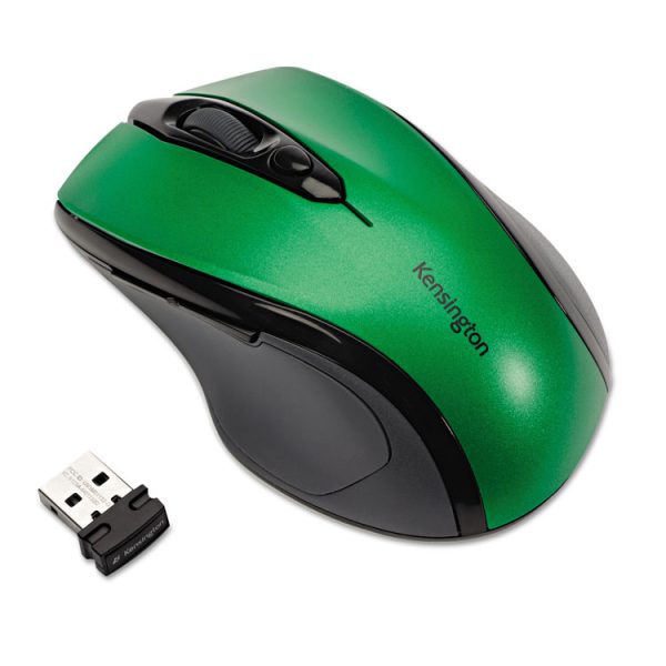 Pro Fit Mid-Size Wireless Mouse, 2.4 Ghz Frequency/30 Ft Wireless Range, Right Hand Use, Emerald Green - Image 2