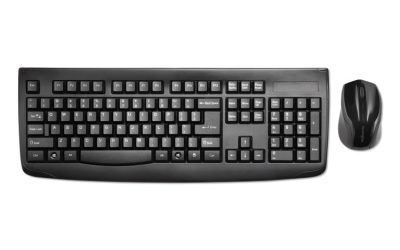 Keyboard For Life Wireless Desktop Set, 2.4 Ghz Frequency/30 Ft Wireless Range, Black