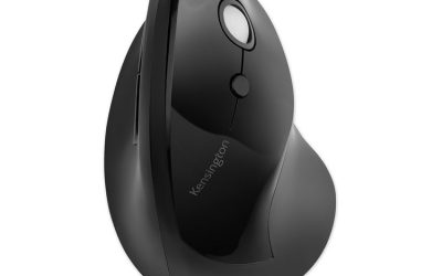 Pro Fit Ergo Vertical Wireless Mouse, 2.4 Ghz Frequency/65.62 Ft Wireless Range, Right Hand Use, Black