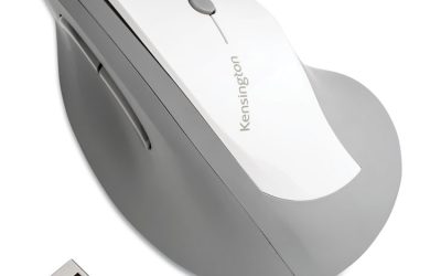 Pro Fit Ergo Vertical Wireless Mouse, 2.4 Ghz Frequency/65.62 Ft Wireless Range, Right Hand Use, Gray