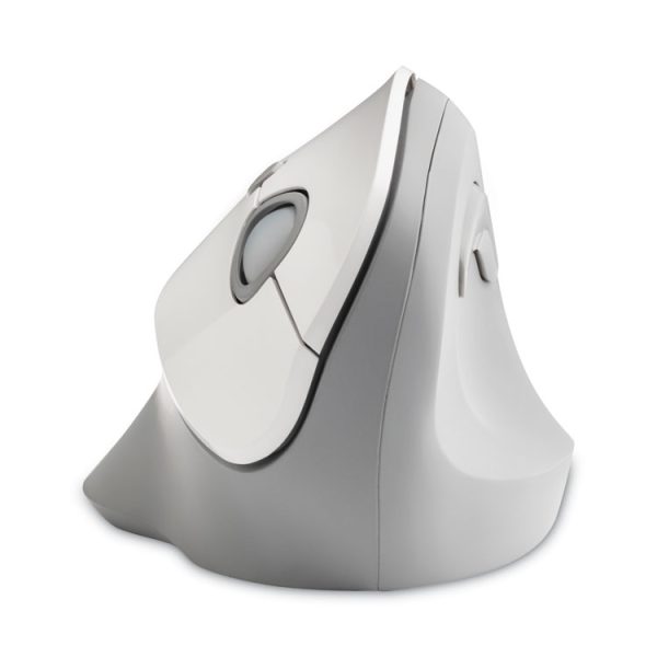 Pro Fit Ergo Vertical Wireless Mouse, 2.4 Ghz Frequency/65.62 Ft Wireless Range, Right Hand Use, Gray - Image 4