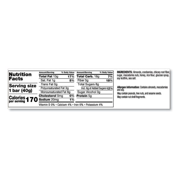 Plus Nutrition Boost Bar, Cranberry Almond And Antioxidants, 1.4 Oz, 12/box - Image 5