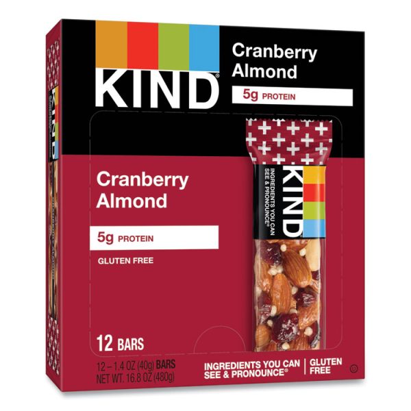 Plus Nutrition Boost Bar, Cranberry Almond And Antioxidants, 1.4 Oz, 12/box - Image 7