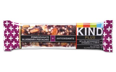 Plus Nutrition Boost Bar, Pom. Blueberry Pistachio/antioxidants, 1.4 Oz, 12/box