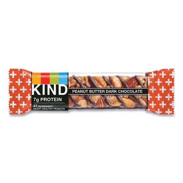 Plus Nutrition Boost Bar, Peanut Butter Dark Chocolate/protein, 1.4 Oz, 12/box - Image 2