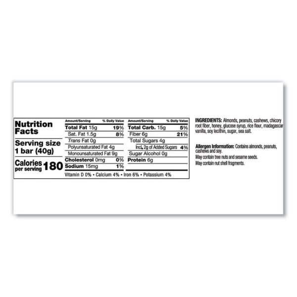 Nuts And Spices Bar, Madagascar Vanilla Almond, 1.4 Oz, 12/box - Image 5