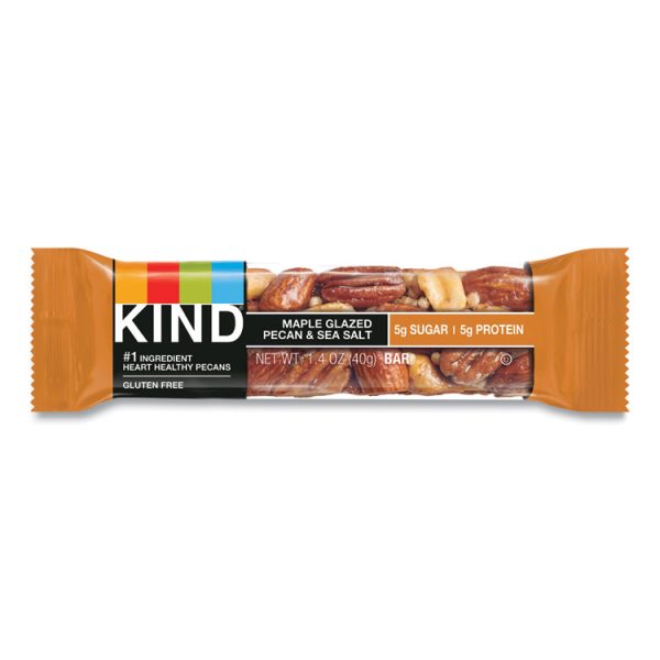 Nuts And Spices Bar, Maple Glazed Pecan And Sea Salt, 1.4 Oz Bar, 12/box - Image 2