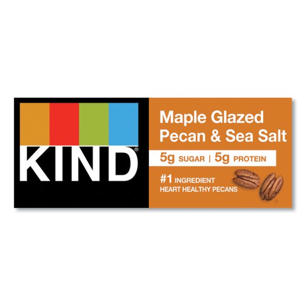 Nuts And Spices Bar, Maple Glazed Pecan And Sea Salt, 1.4 Oz Bar, 12/box - Image 6