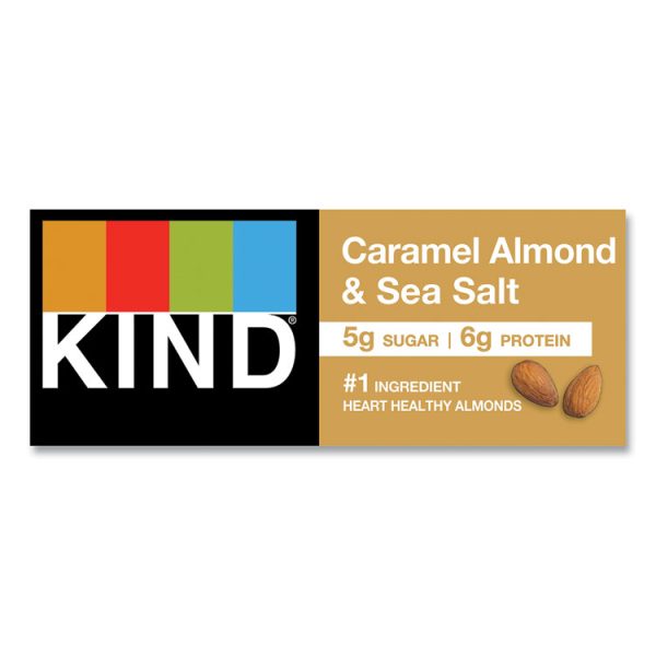 Nuts And Spices Bar, Caramel Almond And Sea Salt, 1.4 Oz Bar, 12/box - Image 6