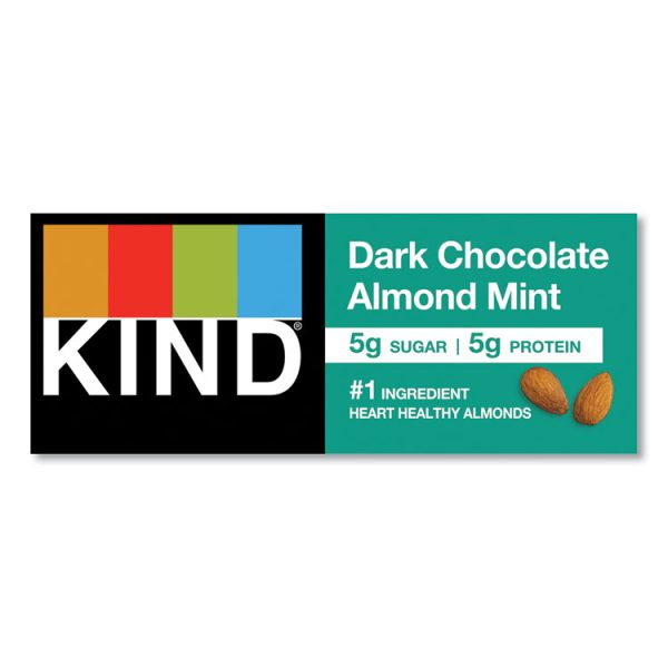Nuts And Spices Bar, Dark Chocolate Almond Mint, 1.4 Oz Bar, 12/box - Image 6