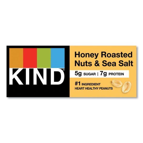 Nuts And Spices Bar, Honey Roasted Nuts/sea Salt, 1.4 Oz Bar, 12/box - Image 6