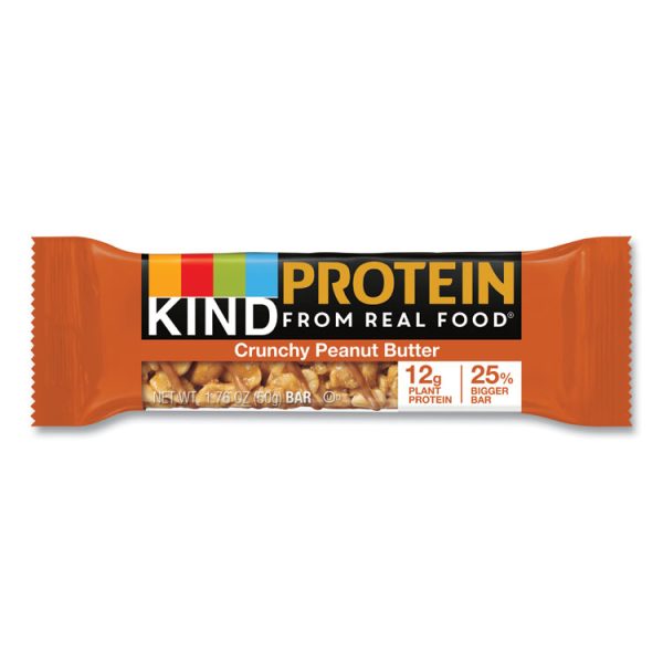 Protein Bars, Crunchy Peanut Butter, 1.76 Oz, 12/pack - Image 2