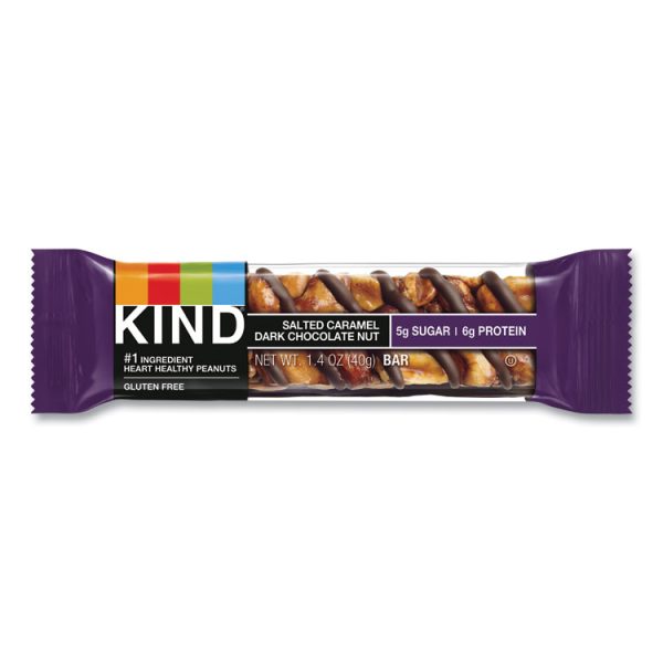 Nuts And Spices Bar, Salted Caramel And Dark Chocolate Nut, 1.4 Oz, 12/pack - Image 2