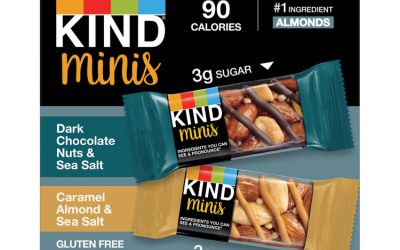 Minis, Dark Chocolate Nuts And Sea Salt/caramel Almond And Sea Salt, 0.7 Oz, 20/pack