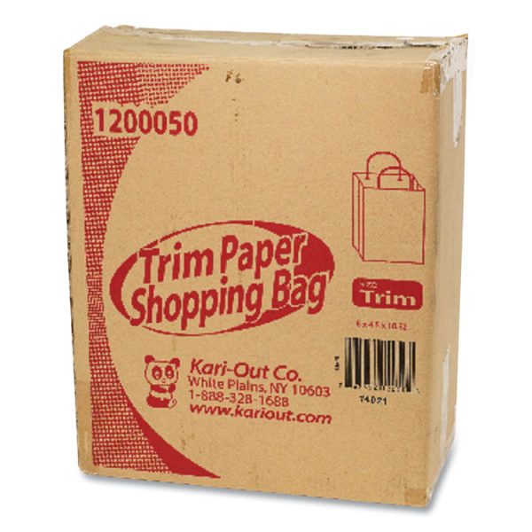 Kraft Paper Bags, 8" x 5" x 11", Kraft, 250/Carton