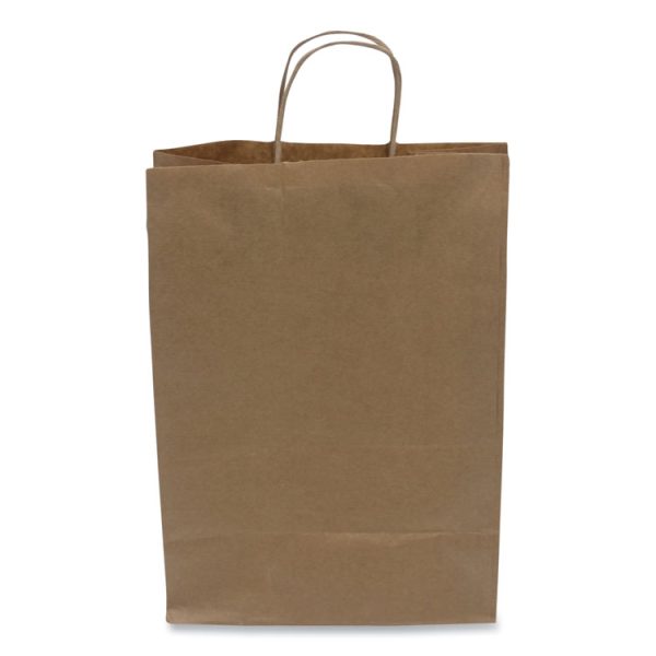 Kraft Paper Bags, 10" x 6" x 13", Kraft, 250/Carton