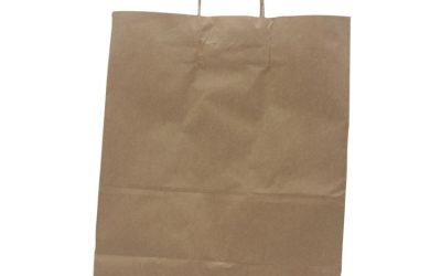 Kraft Paper Bags, 13″ x 7″ x 17″, Kraft, 250/Carton