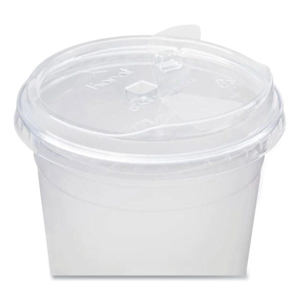 PET Lids, Strawless Sipper, Fits 32 oz Cold Cups, Clear, 1,000/Carton - Image 3
