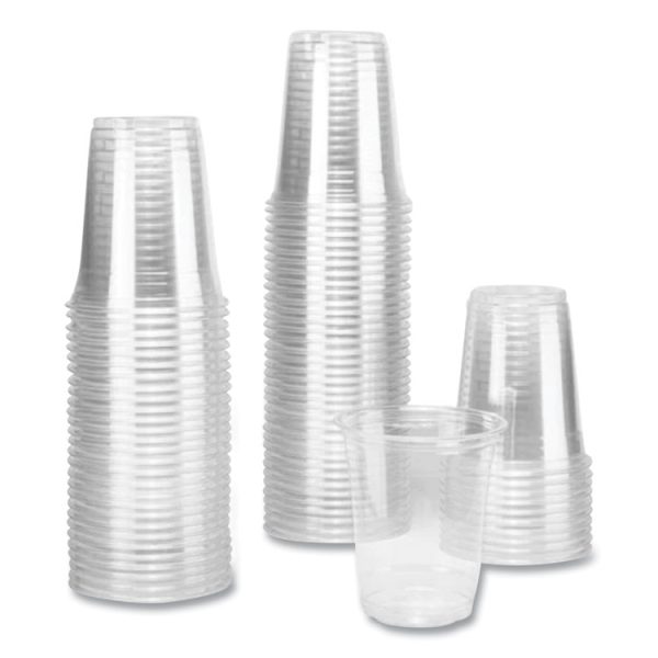 PET Plastic Cups, 92 mm Rim Diameter, 12 oz, Clear, 1,000/Carton - Image 3