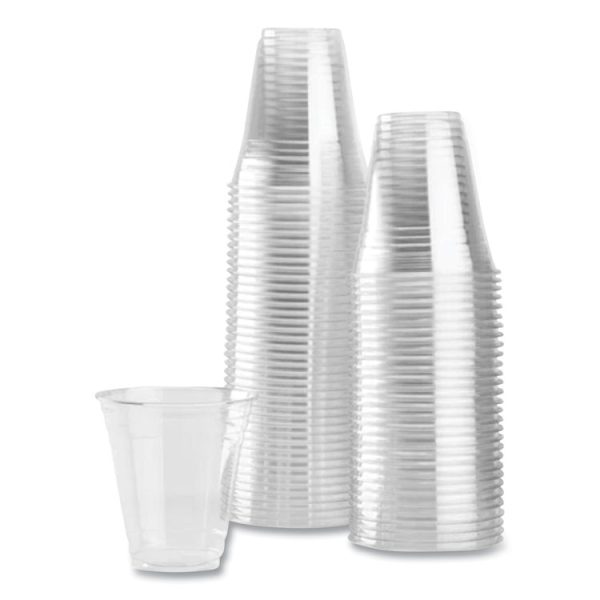 PET Plastic Cups, 98 mm Rim Diameter, 12 oz, Clear, 1,000/Carton - Image 3