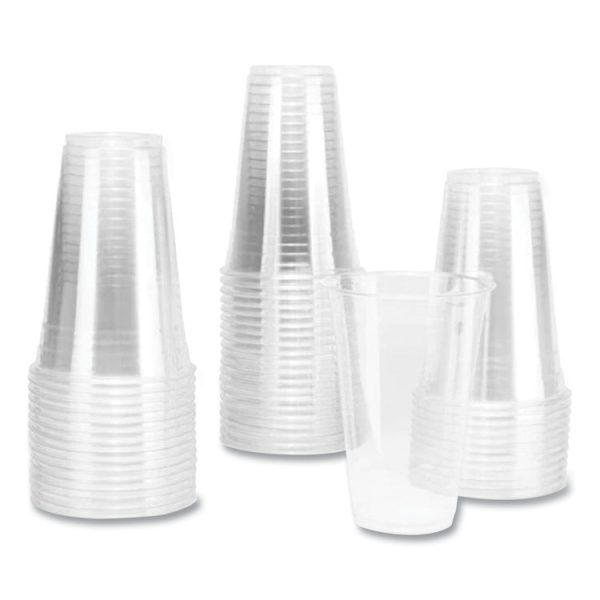 PET Plastic Cups, 20 oz, Clear, 1,000/Carton - Image 3