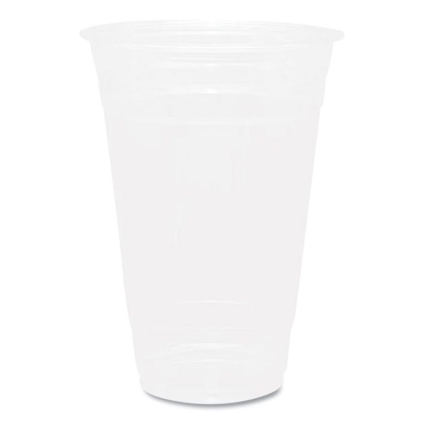 PET Plastic Cups, 20 oz, Clear, 1,000/Carton
