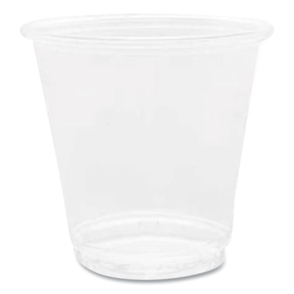 PET Plastic Cups, 3 oz, Clear, 2,500/Carton - Image 2