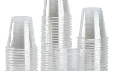 PET Plastic Cups, 3 oz, Clear, 2,500/Carton