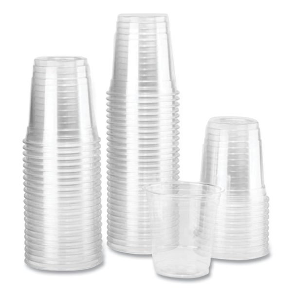 PET Plastic Cups, 8 oz, Clear, 1,000/Carton - Image 3