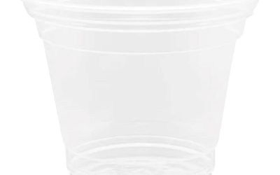 PET Plastic Cups, 9 oz, Clear, 1,000/Carton