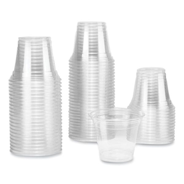 PET Plastic Cups, 9 oz, Clear, 1,000/Carton - Image 3