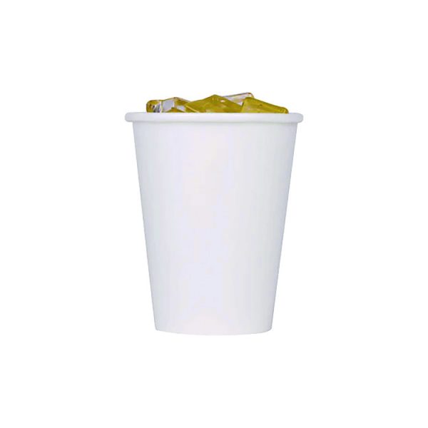 Double Poly Paper Cold Cups, 9 oz, White, 1,000/Carton