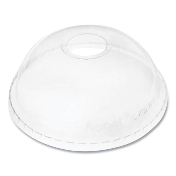 PET Lids, Dome Lid, Fits 32 oz Cold Cups, Clear, 500/Carton